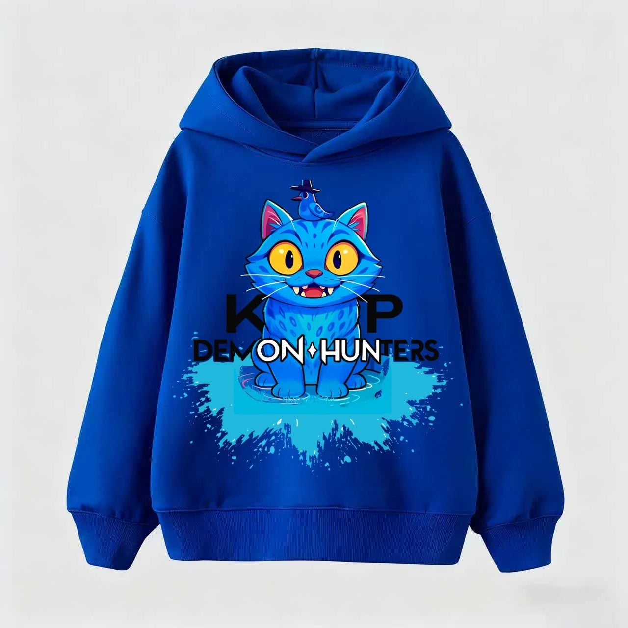 New Children's sweatshirt Korean Wave Demon Hunter Print Fashion Casual 2025 Movie Round Neck Girl Casual Clothing