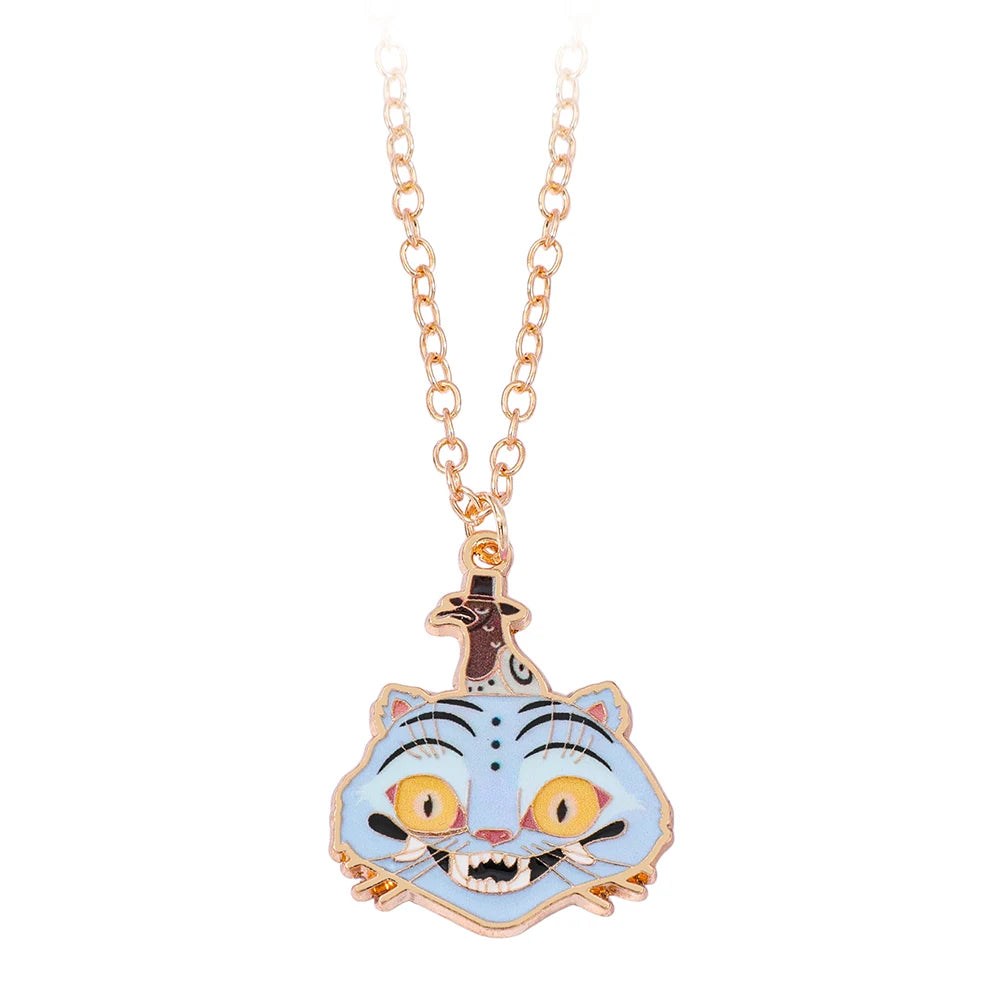 Anime KPop Demon Hunters Rumi Necklace Creative Cartoon Unisex Pendant Neck Chain for Birthday Jewelry Accessory Gifts