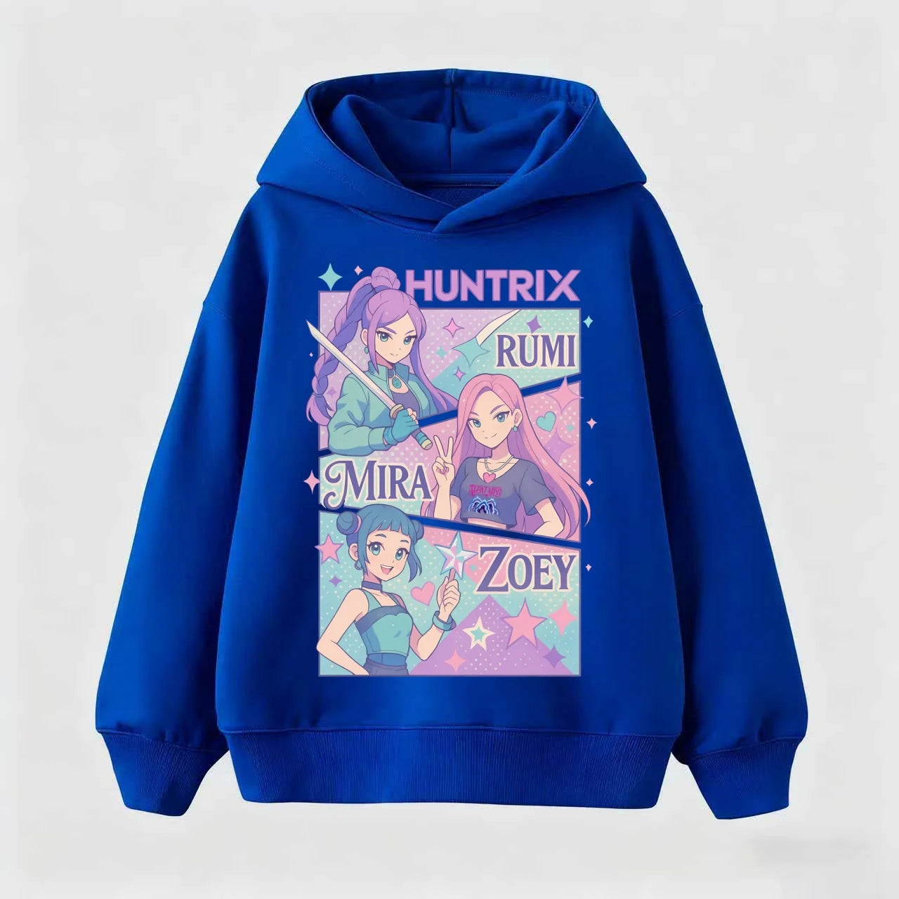 KPop Demon Hunters Hoodies Baby Girl Boy Clothes Fashion Casual Hooded Sweatshirts K-Pop Demon Hunters Pullover Kids Outfits Gif