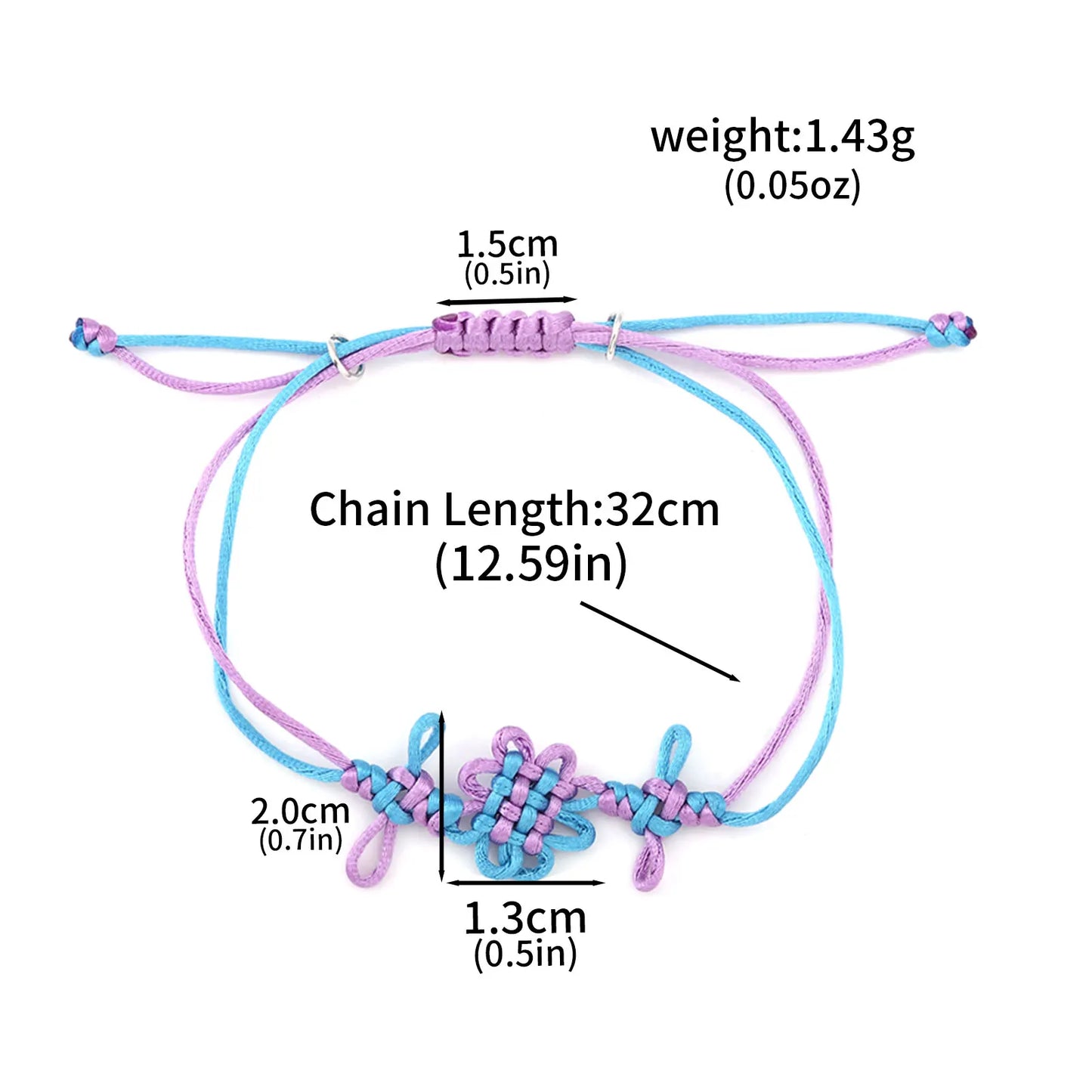 K-Pop Demon Hunters Bracelet Idol Squad Cord Bracelet Witch Slayer Adjustable Lucky Knot Talisman For Protection & Strength