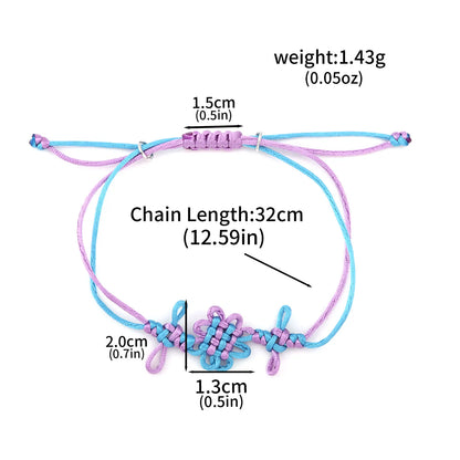 K-Pop Demon Hunters Bracelet Idol Squad Cord Bracelet Witch Slayer Adjustable Lucky Knot Talisman For Protection & Strength