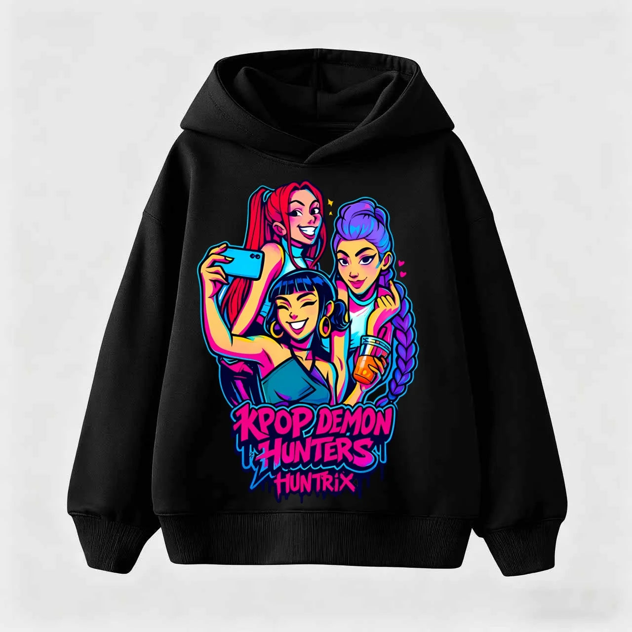 2025 Kpop Demon Hunter Saja Boys Children-Hoodie Harajuku Boys Girls Pullover Tops