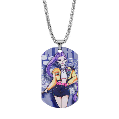 K-pop Demon Hunters Y2K Necklace Harajuku Anime Personalized Character Pendant Charm for Men & Women Fashion Jewelry Gift