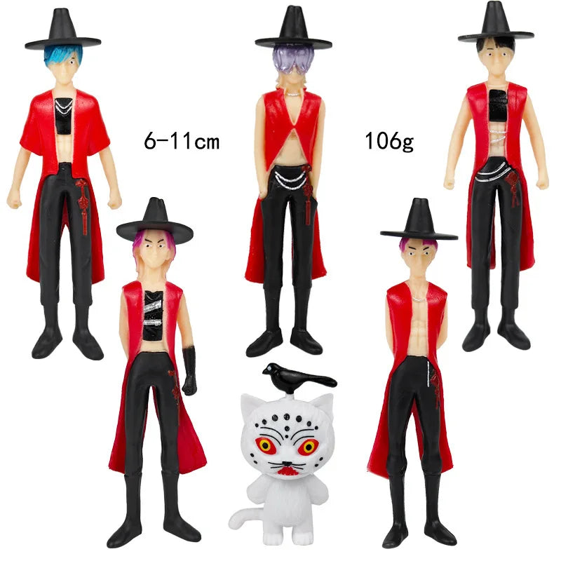 Kpop Demon Hunters Figure Toys Demon Hunters Figures Pvc Model Collectible Game Action Figures Room Decoration Kids Birthday Toy