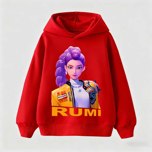 KPop Demon Hunters Hoodies Baby Girl Boy Clothes Fashion Casual Hooded Sweatshirts K-Pop Demon Hunters Pullover Kids Outfits Gif
