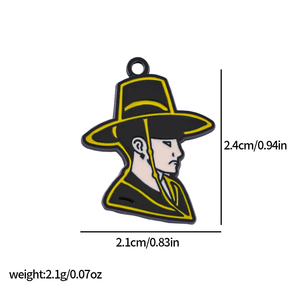 10pcs K-Pop Demon Hunters Fashion Cartoon Anime Alloy Accessories DIY Bracelet Necklace Earring Pendant Wholesale