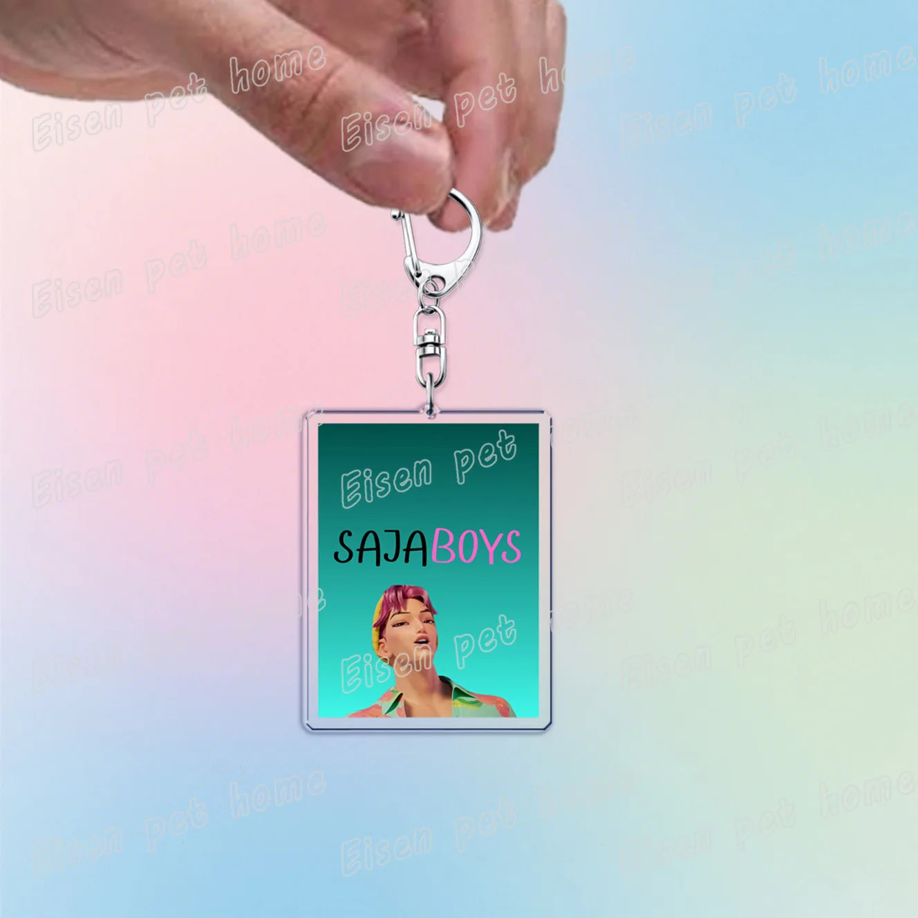 Kpop Demon Hunters Huntrix Saja Boys Keychain Llavero Accessories Bag Rumi Zoey Jinu Ramen Keychains Keyrings Jewelry Fans Gift