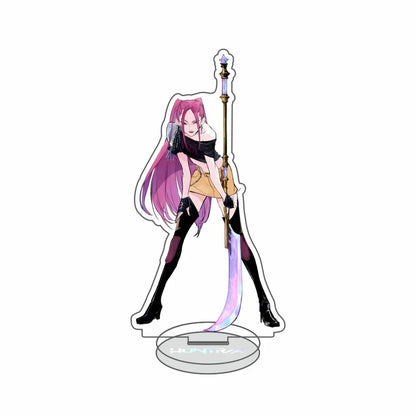 Anime Kpop Demon Hunters Huntrix Saja Boys Acrylic Stand keychains Rumi Zoey Mira Sold My Soul Decorations cosplay Fans Gifts