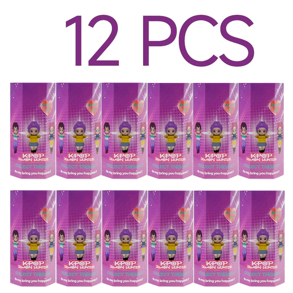 New Kpop Demon Hunters Figure Series Car-mounted Phone Holder Decoration Tiger Mira Zoey Doll Mini Decor Model Toys Girl Gifts