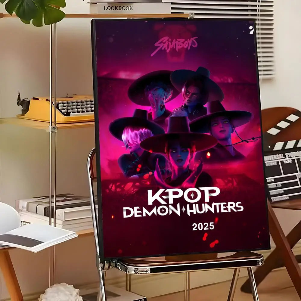 KPop S-saja Boys Demon Hunters  Poster Premium Aesthetic Posters Sticker For Living Room Or Bar Painting Decoration Wall Art