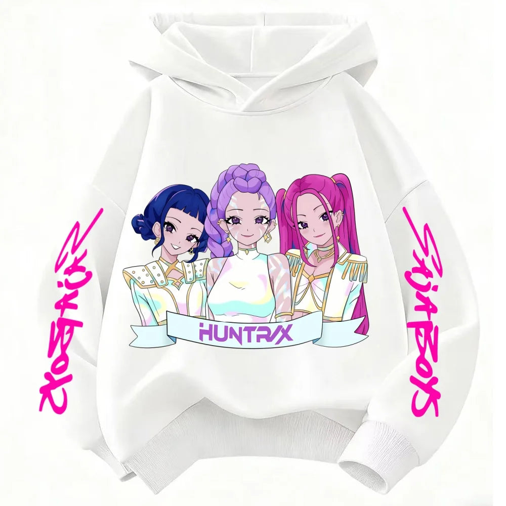 Comfortable Warm Winter Clothes for Children Fashionable Trendy Devil Hunter Casual Sweaters for Girls Boys