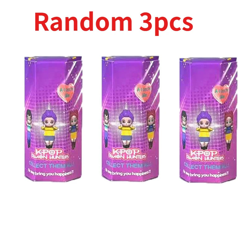 Anime Kpop Demon Hunters Figure Series Blind Box PVC Cartoon Mini Model Toy Doll Desktop Decorative Kids Christmas Surprise Gift
