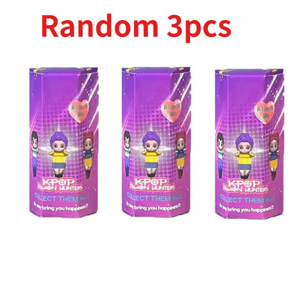 Anime Kpop Demon Hunters Figure Series Blind Box PVC Cartoon Mini Model Toy Doll Desktop Decorative Kids Christmas Surprise Gift