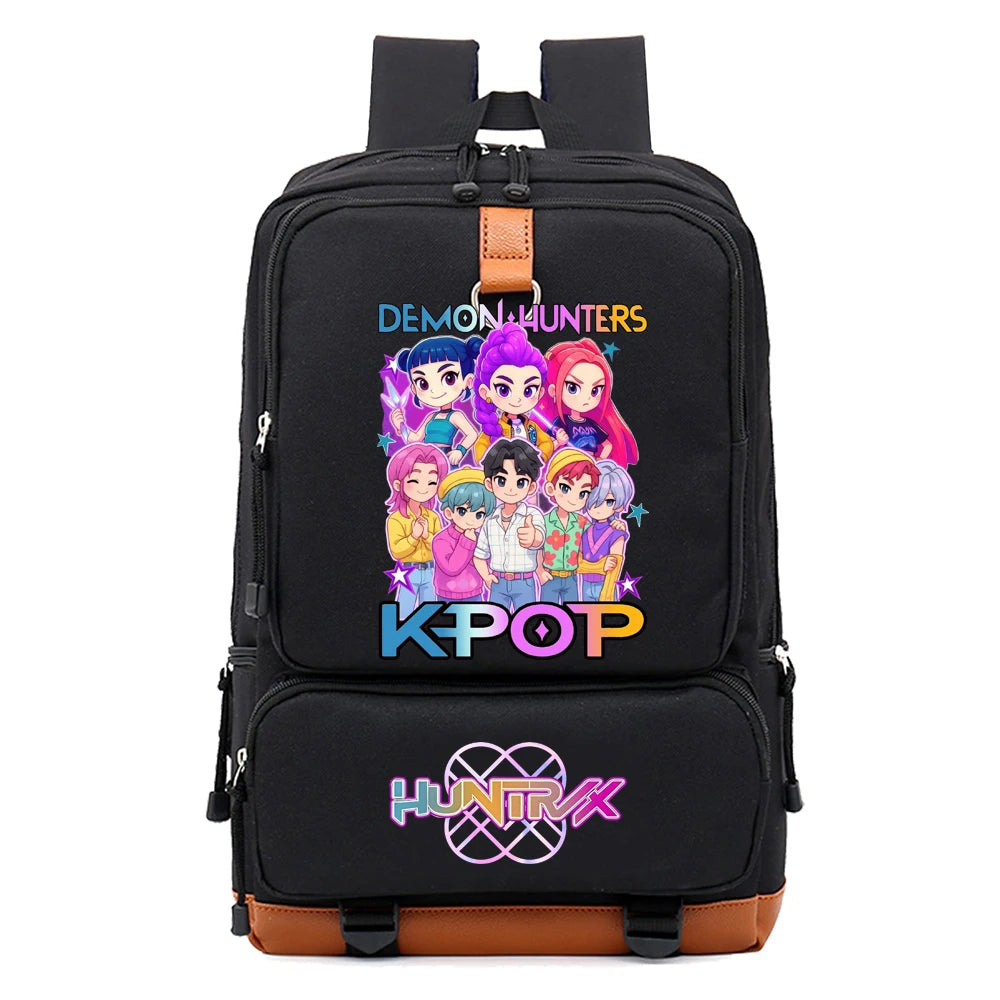 Kpop Demon Hunter Saja Boy Schoolbag Backpack Laptop Teens Student Book Bag Gift
