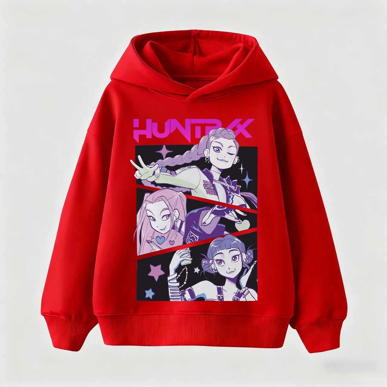 Girls Fashion Casual Sweatshirt Movie New Kids K-Pop Demon Hunters Hooded Tops Toddler Girl Clothes KPop Demon Hunters Hoodie