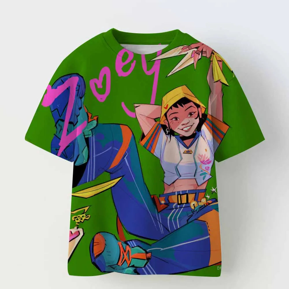 Derpy Tiger Kpop Demon Hunters Kids T-shirt Tops Girls Boys Cotton Summer Short Sleeve Tee Crew Neck Cute Tiger Funny T Shirts