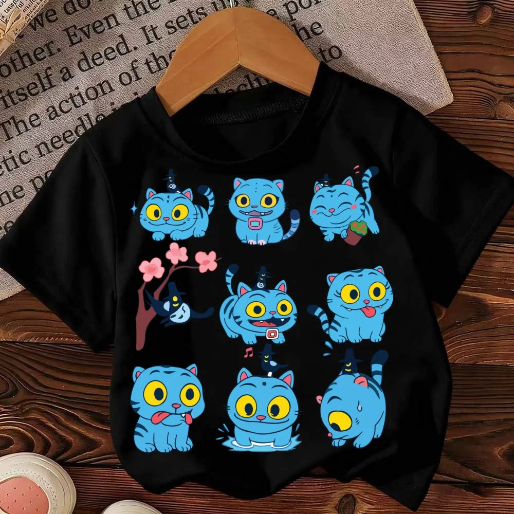 Girls Boys Cotton T-shirt Tops Jinu Kpop Demon Hunters T-Shirt Summer Kids Clothes 2025 Movie Fashion Toddler Shortsleeve Tops