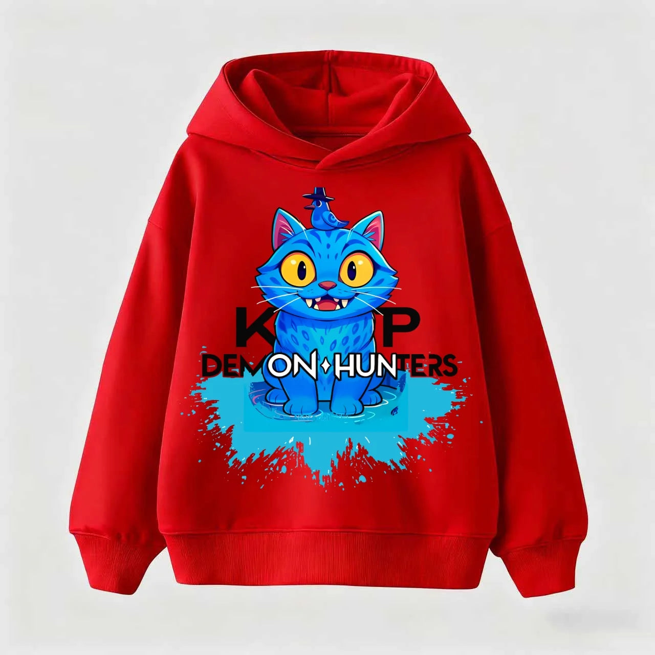 New Children's sweatshirt Korean Wave Demon Hunter Print Fashion Casual 2025 Movie Round Neck Girl Casual Clothing