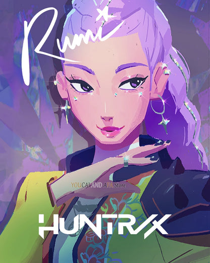 New K-Pop Girls Group Demon Hunters Art Fans Artwork Music Movie Anime Kpop Poster Canvas Painting Wall Pictures Fans Home Decor