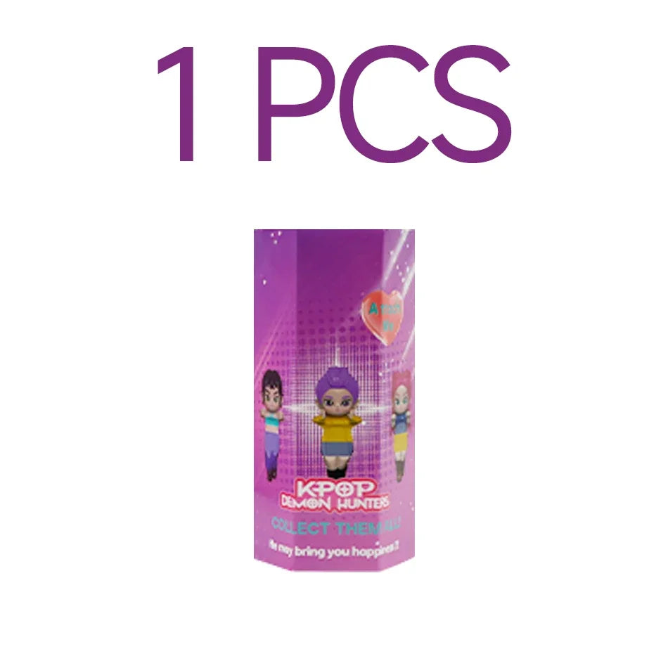 New Kpop Demon Hunters Figure Series Car-mounted Phone Holder Decoration Tiger Mira Zoey Doll Mini Decor Model Toys Girl Gifts