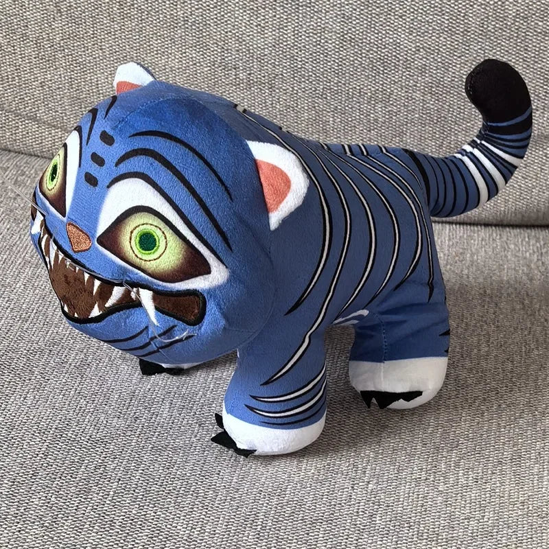 TreasuringU New Kpop Demon Plush Toys Game Hunters Tiger Stuffed Toy Doll Blue Tiger Animals Plushie Birthday Gifts