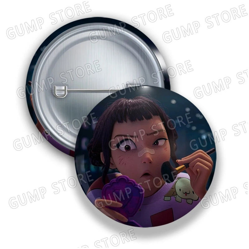 Kpop Demon Hunters Badges for Jewelry Accessories Bag Decor Huntrix Saja Boys Rumi Zoey Jinu Tinplate Button Brooch Pins Gifts