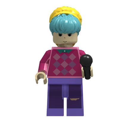 KPOP Demon Hunters Cartoon Model Ornament Kawaii Mini Action Figure Assembly Fans Collection Figures Desktop Decoration Gift