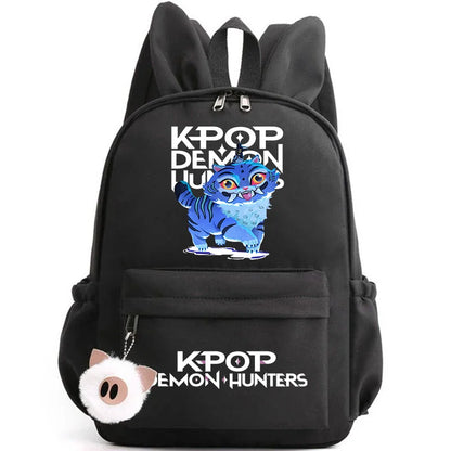 KPop Demon Hunter Backpack for Girls Boys Children Rucksack Casual School Bags Travel Rabbit Ears Backpacks Mochila gift bags