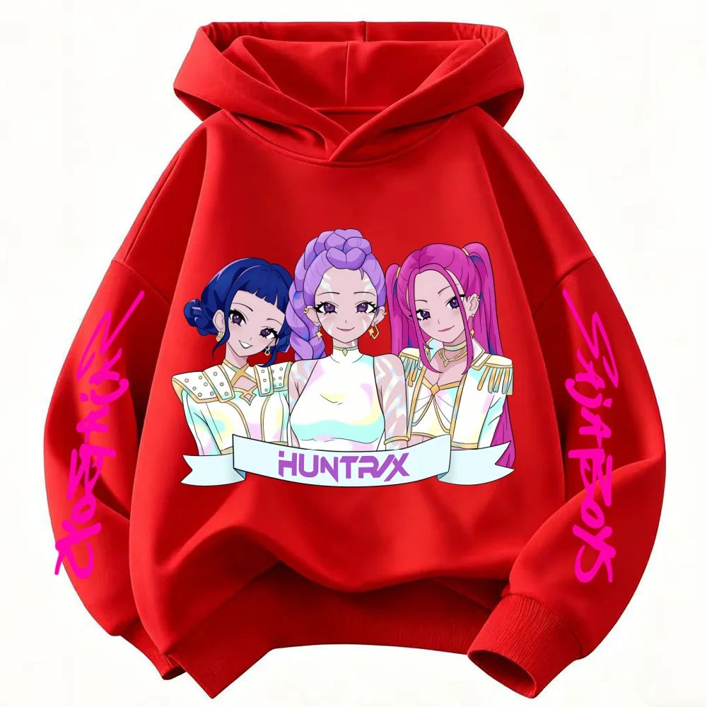 Comfortable Warm Winter Clothes for Children Fashionable Trendy Devil Hunter Casual Sweaters for Girls Boys