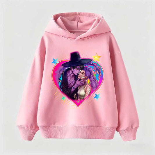 KPop Demon Hunter Huntrix Children's Sweatshirt Autumn New Boys Girls Fashion Street Pullover Children's Clothing