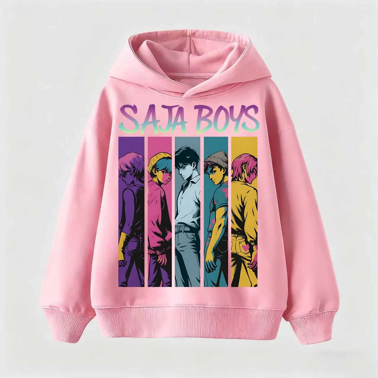 Kids Cartoon KPop Demon Hunters Hoodie 2025: Cool Hooded Pullover Sweatshirt For Boys Girls Casual Fashion Top