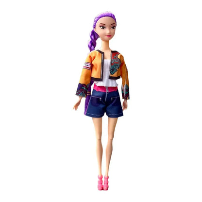 2025 NEW Anime 30CM K-Pop Demon Hunters Doll Vinyl Toy Rumi Mira zoi Character vinyl mask figurine Birthday Gift Fan Club Gifts