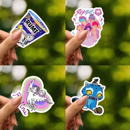 10/30/60PCS Animated Movies Kpop Demon Hunters Cartoon Sticker DIY Decoration Waterproof Skateboard Notebook Graffiti Toy