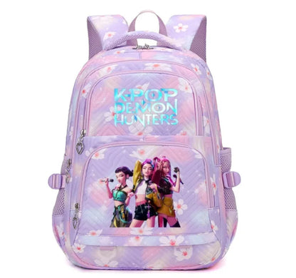 K-Pop Demon Hunters Boys Girls Backpack Huntrix Travel Knapsack Schoolbag Rucksack Women Shoulder Bag Halloween Birthday Gifts