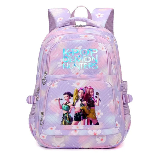K-Pop Demon Hunters Boys Girls Backpack Huntrix Travel Knapsack Schoolbag Rucksack Women Shoulder Bag Halloween Birthday Gifts