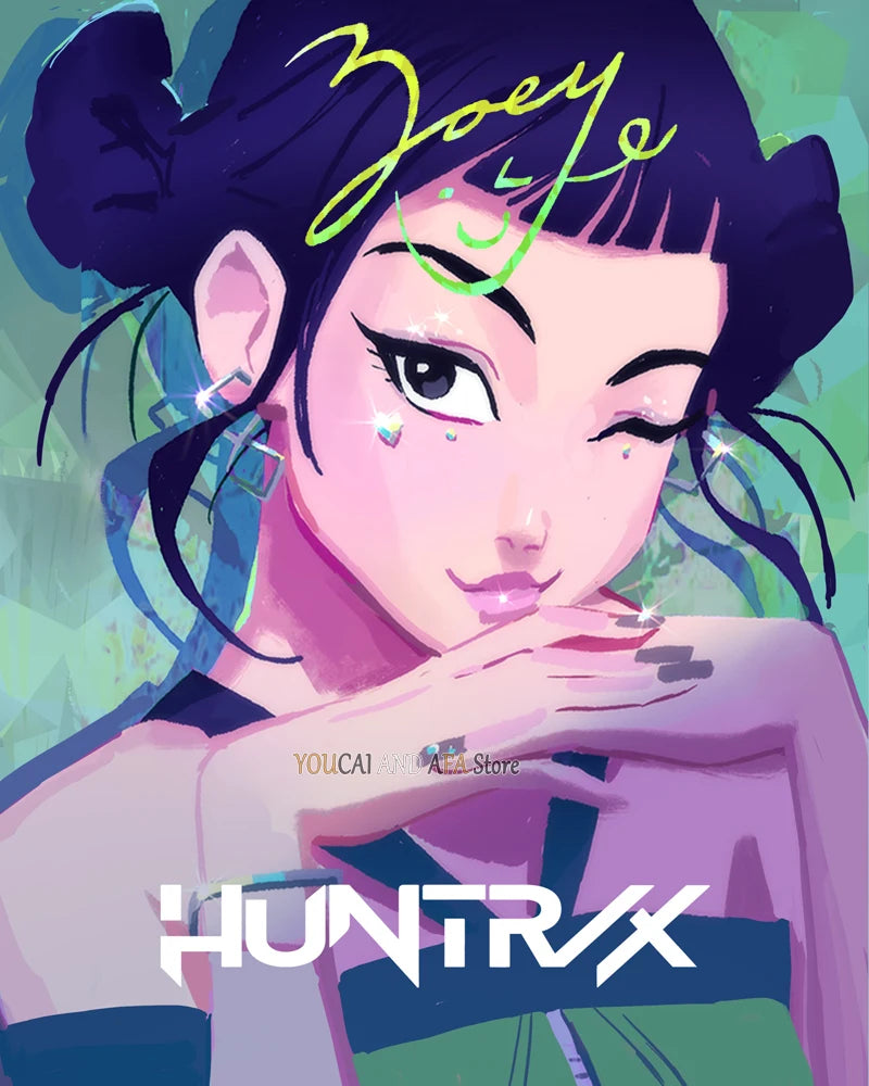 New K-Pop Girls Group Demon Hunters Art Fans Artwork Music Movie Anime Kpop Poster Canvas Painting Wall Pictures Fans Home Decor