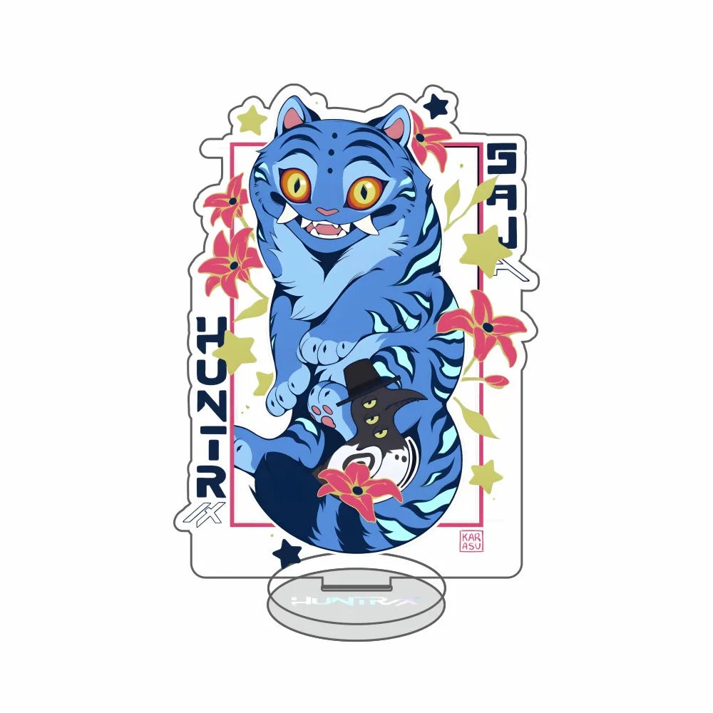 Anime Kpop Demon Hunters Huntrix Saja Boys Acrylic Stand keychains Rumi Zoey Mira Sold My Soul Decorations cosplay Fans Gifts