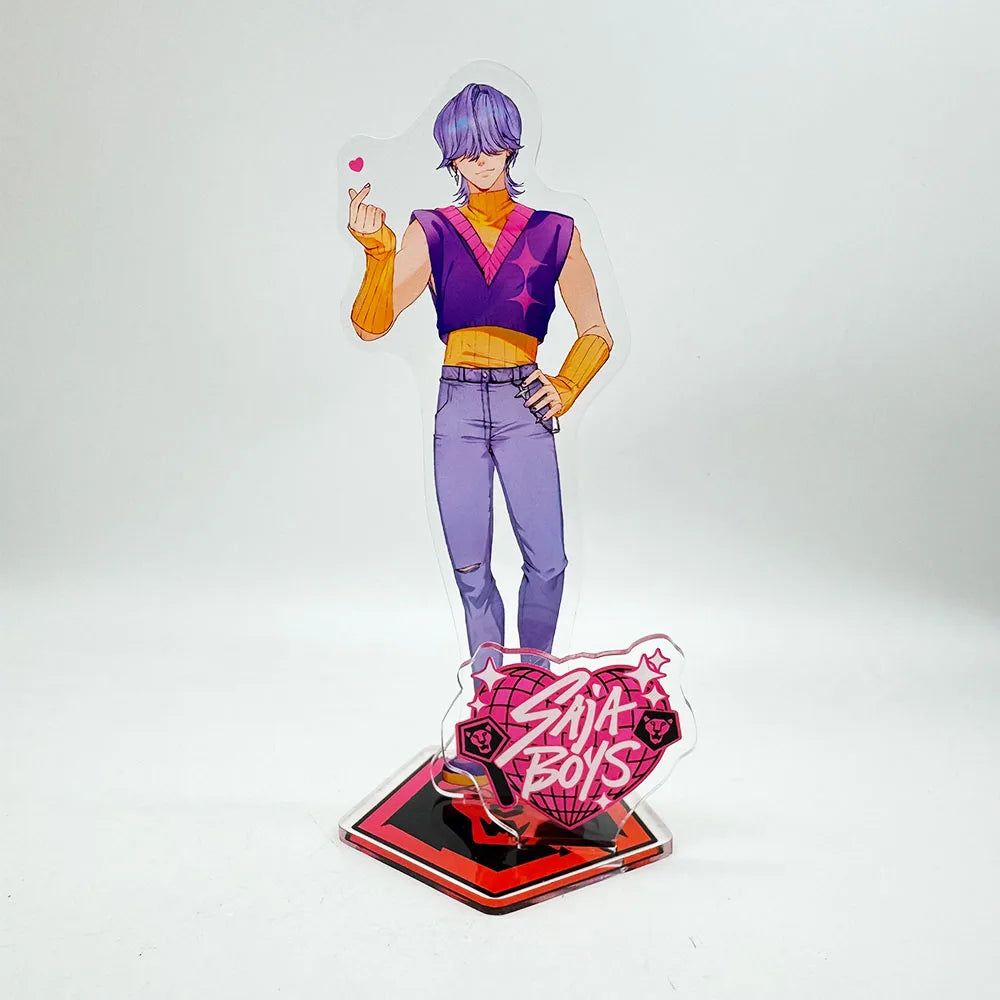 K-Pop Demon Hunters Superstar Rumi Mira Zoe Acrylic KeyChain Standing Plates Backpack Decoration Pendant Ornament Accessories