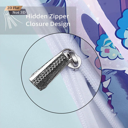 3pcs K-Pop Demon Hunters Printed Chipless Bedding Set Multi Size Comfortable Bedroom Bedding Decoration Machine Washable