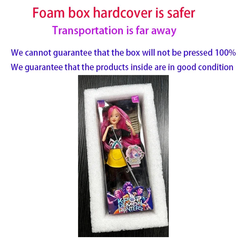 Kpop Demon Hunters 30cm Doll Toy*# Rumi Mila Zoe Action Doll Toy^&  Plastic DIY ~Children's Girl Toy Birthday Gift