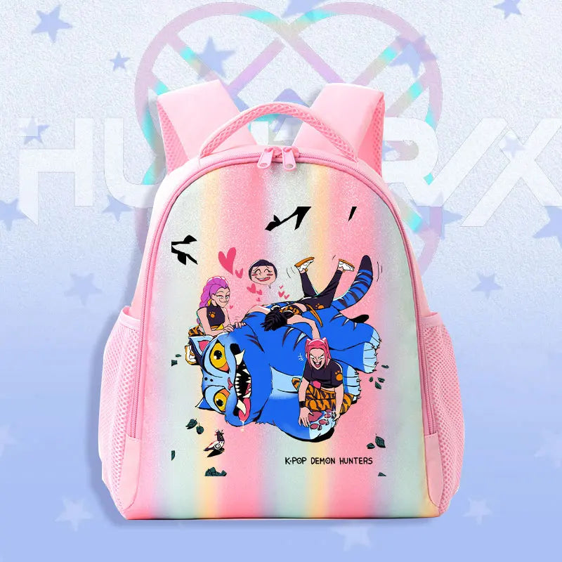Schoolbag KPop Demon Hunters Children's Backpack Rainbow for K-POP HUNTR/X Rumi Mira Zoey Backpack Gifts Bag Shoulders Bag