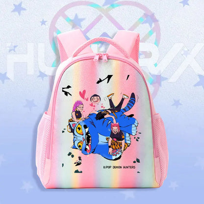 Schoolbag KPop Demon Hunters Children's Backpack Rainbow for K-POP HUNTR/X Rumi Mira Zoey Backpack Gifts Bag Shoulders Bag