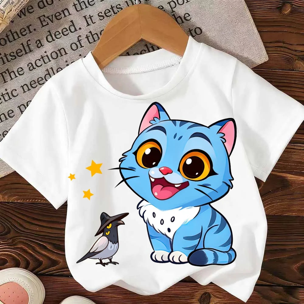 Fashion Casual Kids T-shirt KPop Demon Hunters Cotton Tshirt Clothes Cool Girls Tee Top Funny Gift for Fans
