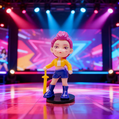 6pcs/set New Kpop Demon Hunters Figure Series Anime Handmade Model Trendy Bedroom Decoration Boy Girl Gift Box Gift