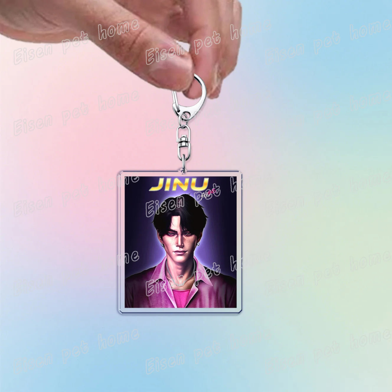 Kpop Demon Hunters Huntrix Saja Boys Keychain Llavero Accessories Bag Rumi Zoey Jinu Ramen Keychains Keyrings Jewelry Fans Gift