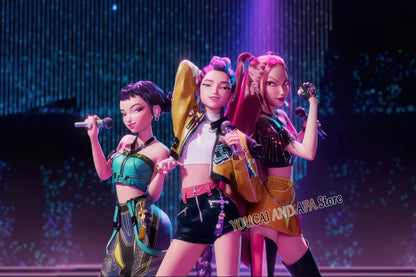 New K-Pop Girls Group Demon Hunters Art Fans Artwork Music Movie Anime Kpop Poster Canvas Painting Wall Pictures Fans Home Decor