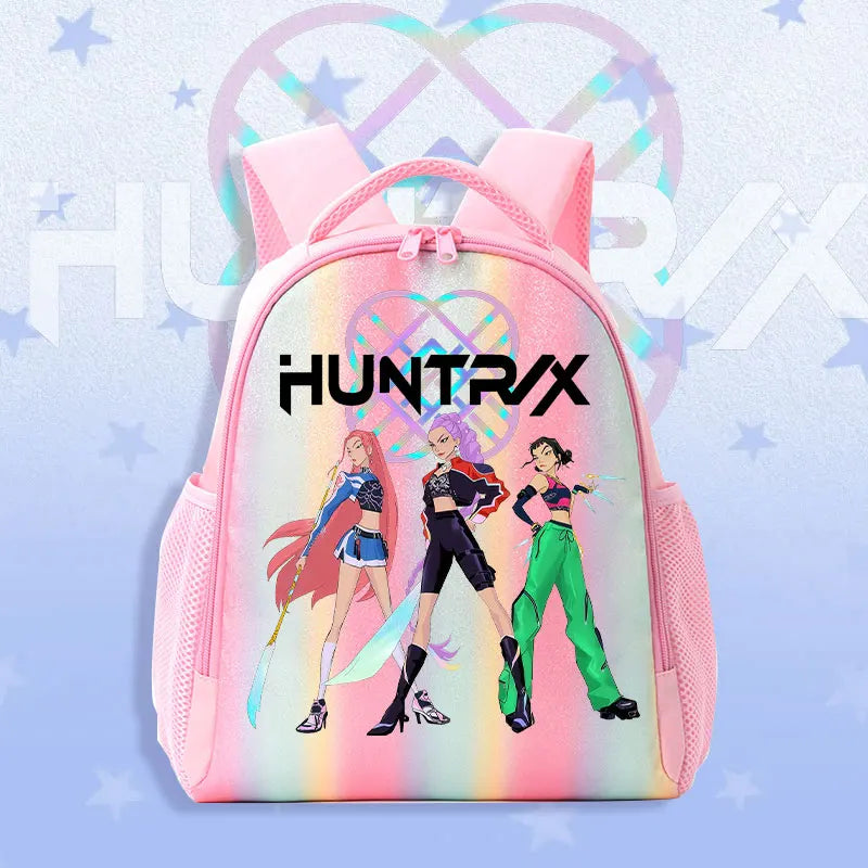 Schoolbag KPop Demon Hunters Children's Backpack Rainbow for K-POP HUNTR/X Rumi Mira Zoey Backpack Gifts Bag Shoulders Bag