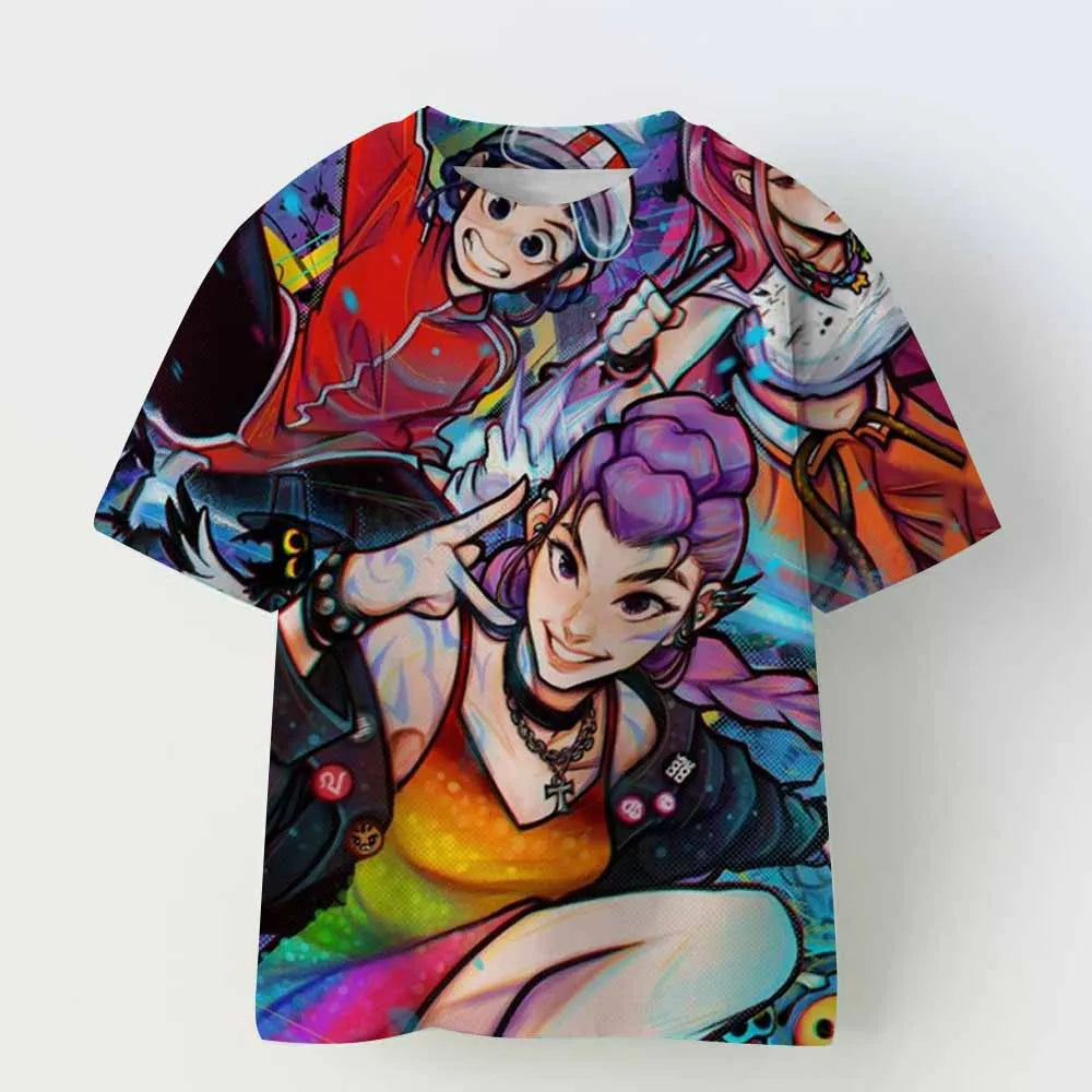 Rumi K-pop Demon Hunters Huntrix 90s T-Shirt Women Novelty Tee Shirt Crew Neck Short Sleeve T Shirt Gift Idea Clothes