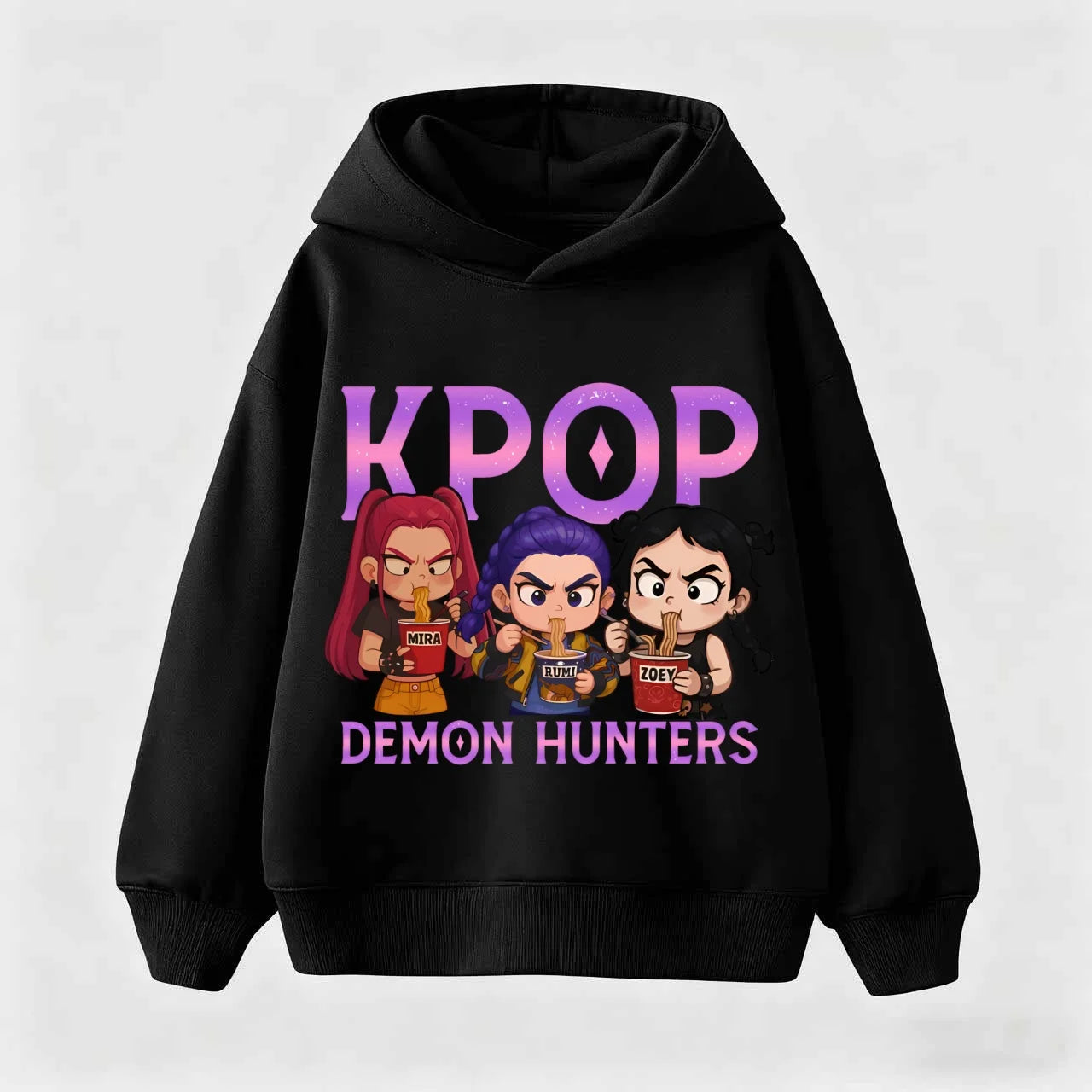 KPop Demon Hunters Saja Boys Hoodie For Kids Autumn Fashion Sweatshirt Funny Fans Gift Anime Hooded Pullover Girls Boys Hoodies