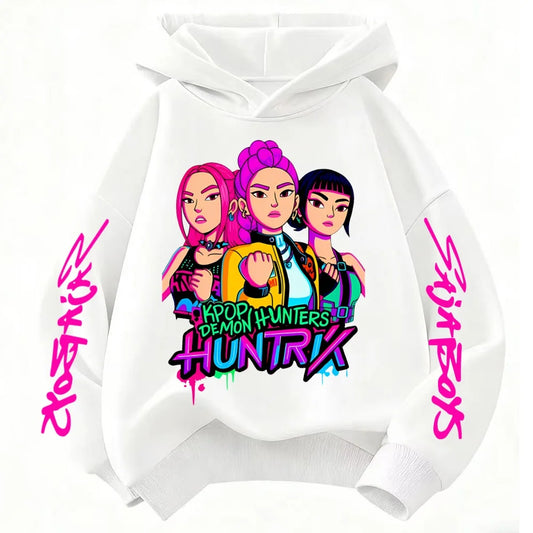The Perfect Gift! Amazing K-POP: Demon Hunters Kids Hoodie. Soft, Cozy & Featured with Cool Cartoons for Boys and Girls.